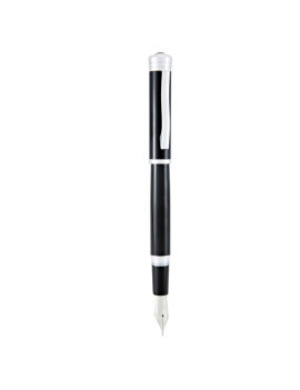 Penna Stilografica Strata Monteverde - Punta Media - Fusto Nero - J029653 (Blu)
