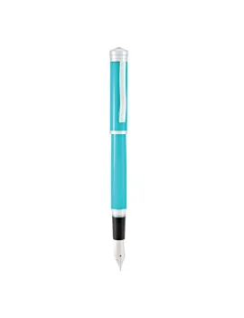 Penna Stilografica Strata Monteverde - Punta Media - Fusto Turchese - J029623 (Blu)