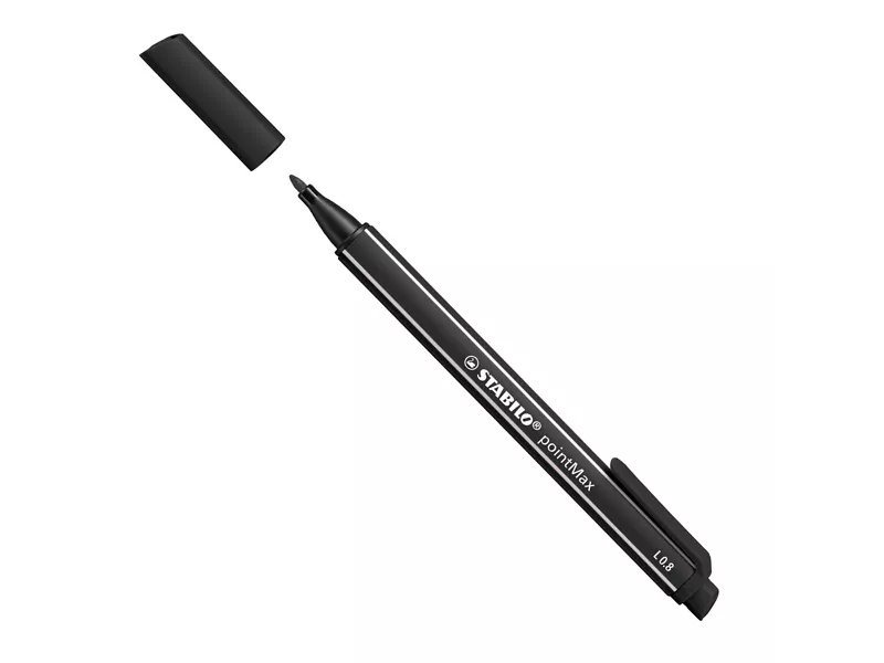 Fineliner PointMax Stabilo - 0,8 mm - 488/46 (Nero Conf. 10)