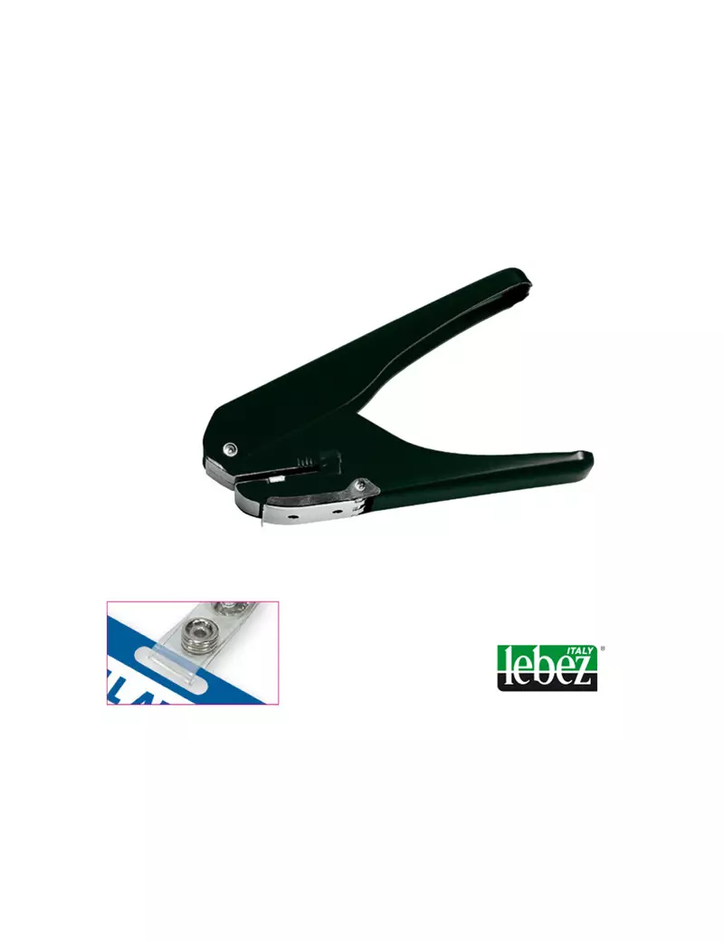 Perforatore a 1 Foro per Badge 9770 Lebez - 9770 (Nero) Perforatore a 1 Foro per Badge 9770 Lebez - 9770 (Nero)