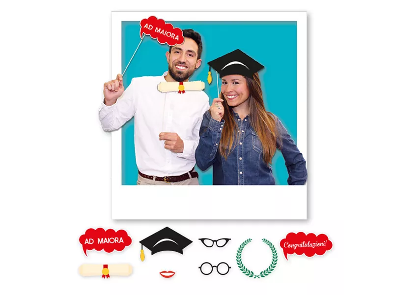PhotoBooth Laurea - 81459 (Multicolore Conf. 8)