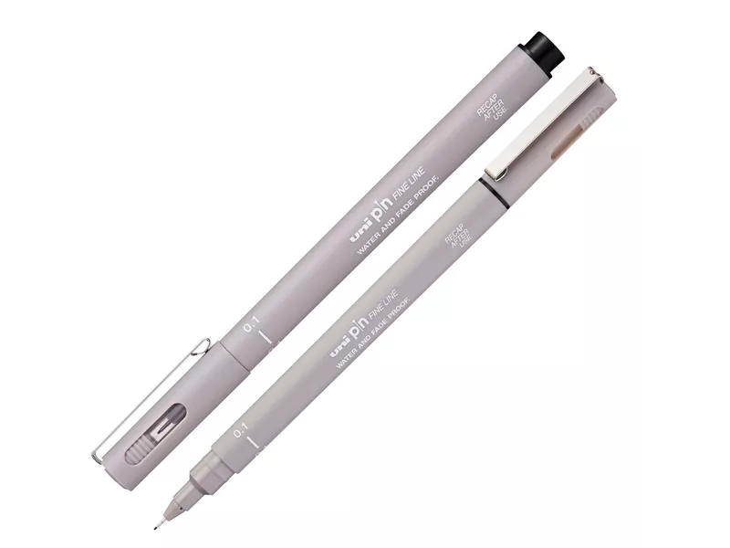 Fineliner Pin Uni-Ball - 0,1 mm - M-PIN101-GRC (Grigio Chiaro Conf. 12)