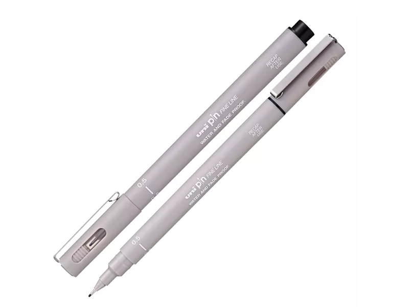 Fineliner Pin Uni-Ball - 0,1 mm - M-PIN105-GRC (Grigio Chiaro Conf. 12)