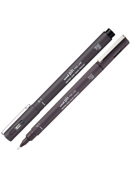 Fineliner Pin Uni-Ball - 0,5 mm - M-PIN105-GRS (Grigio Scuro Conf. 12)