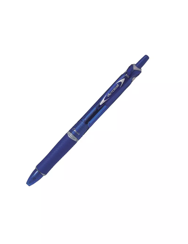 Penna a Sfera a Scatto Acroball Plastic Begreen Pilot - 1 mm - 040311 (Blu Conf. 10)