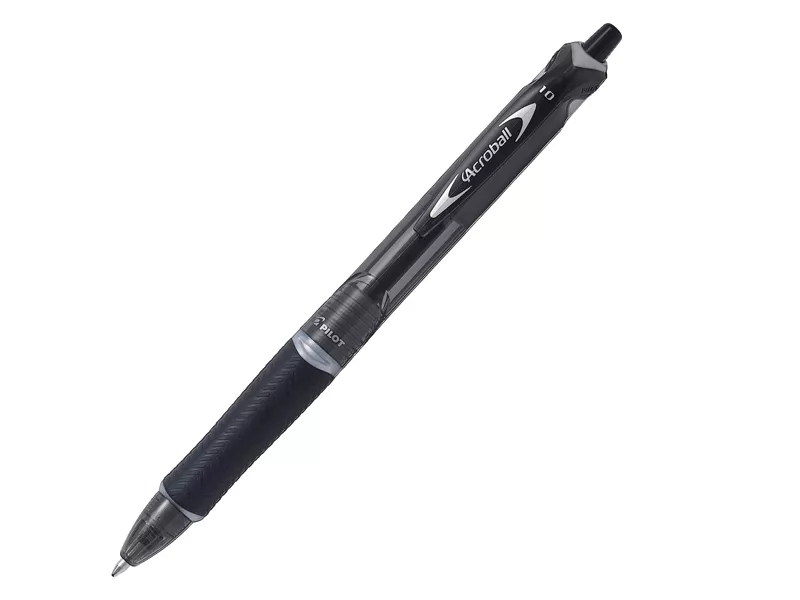 Penna a Sfera a Scatto Acroball Plastic Begreen Pilot - 1 mm - 040310 (Nero Conf. 10)