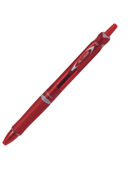 Penna a Sfera a Scatto Acroball Plastic Begreen Pilot - 1 mm - 040312 (Rosso Conf. 10)
