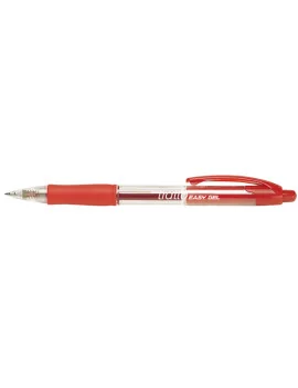Penna Gel a Scatto Easy Gel Tratto Fila - 0,5 mm - 827702 (Rosso Conf. 10)