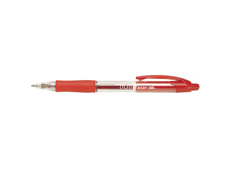 Penna Gel a Scatto Easy Gel Tratto Fila - 0,5 mm - 827702 (Rosso Conf. 10)