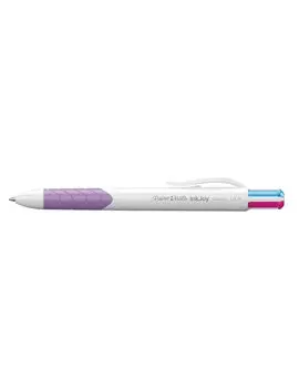 Penna a Sfera a Scatto InkJoy Quatro Paper Mate - 1 mm - S0977270 (Rosa, Verde Chiaro, Viola, Turchese)