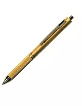 Penna a Sfera a Scatto Multifunzione Quadra Osama - 1 mm - OD 1024/1 ORO (Nero, Blu, Rosso)