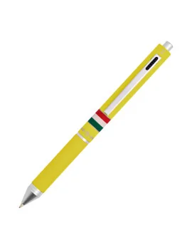 Penna a Sfera a Scatto Multifunzione Quadra Osama - 1 mm - OD 1024ITG/1 G (Nero, Blu, Rosso)