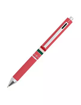 Penna a Sfera a Scatto Multifunzione Quadra Osama - 1 mm - OD 1024ITG/1 RA (Nero, Blu, Rosso)