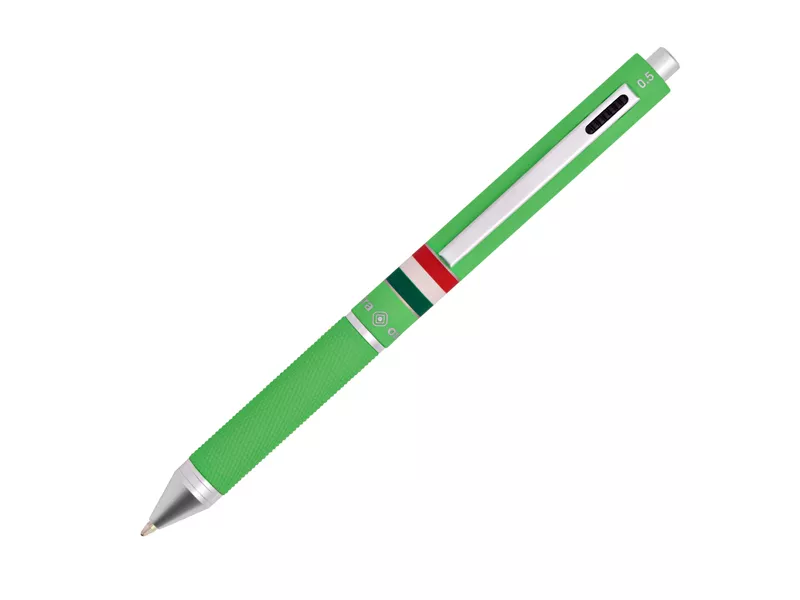Penna a Sfera a Scatto Multifunzione Quadra Osama - 1 mm - OD 1024ITG/1 VC (Nero, Blu, Rosso)