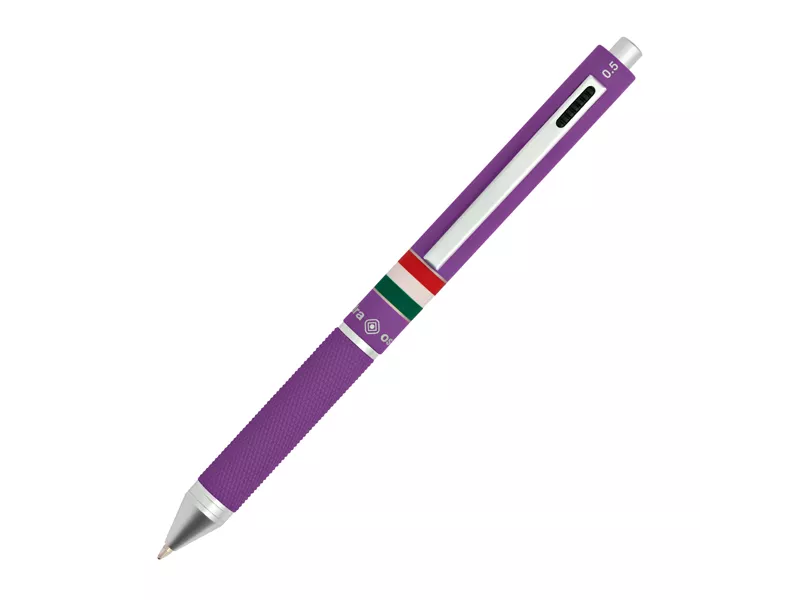 Penna a Sfera a Scatto Multifunzione Quadra Osama - 1 mm - OD 1024ITG/1 V (Nero, Blu, Rosso)
