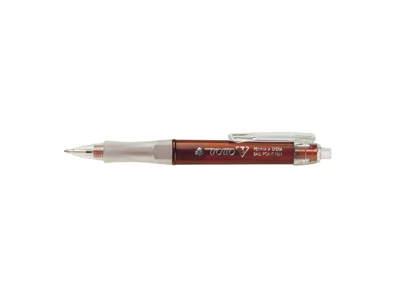 Penna a Sfera a Scatto Tratto 3 Fila - 1 mm - 824602 (Rosso Conf. 12)