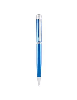 Penna a Sfera a Scatto Strata Monteverde - Punta Media - Fusto Blu - J029645 (Blu)