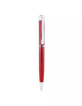 Penna a Sfera a Scatto Strata Monteverde - Punta Media - Fusto Rosso - J029615 (Rosso)