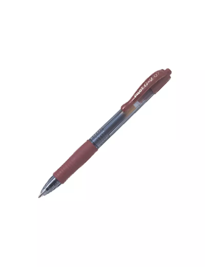 Penna Gel a Scatto G-2 Pilot - 0,7 mm - 001395 (Caramello Conf. 12)