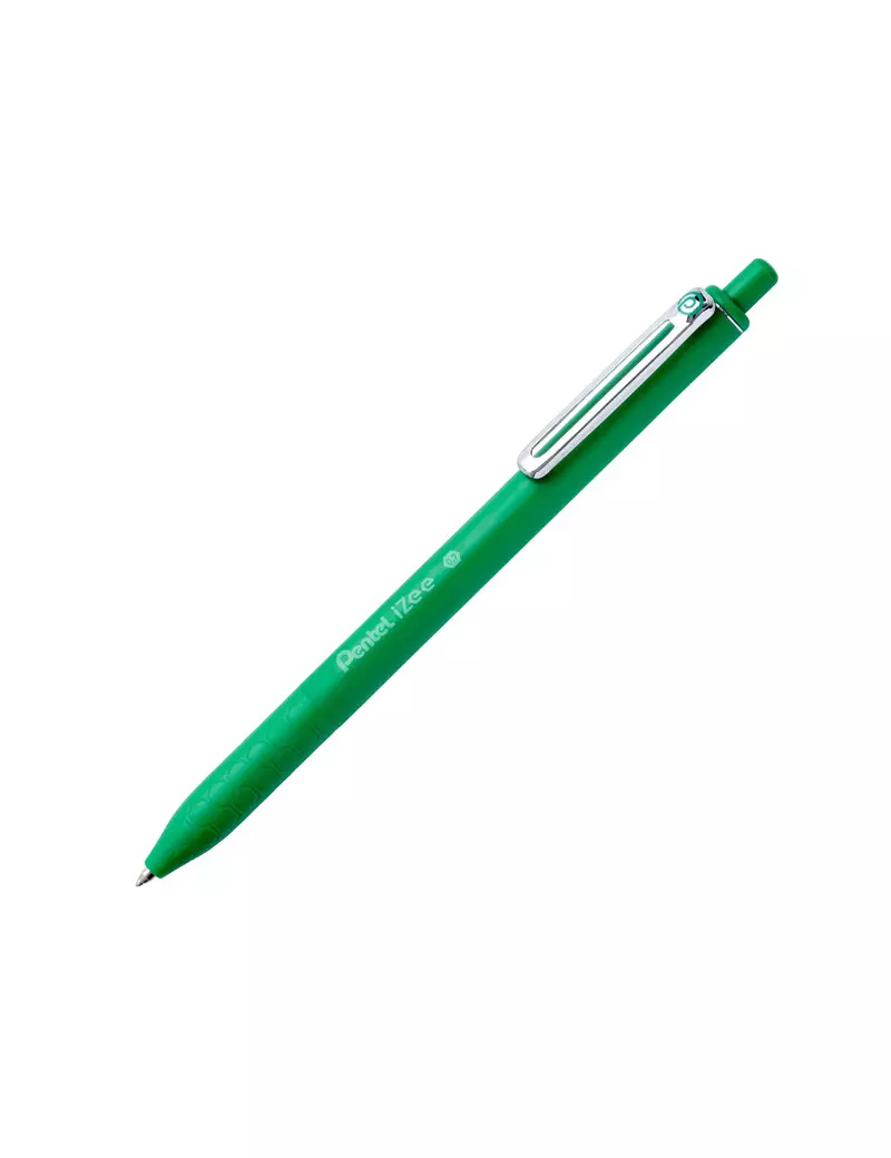 Penna a Sfera a Scatto iZee Pentel - 0,7 mm - BX467-D (Verde Conf. 12)
