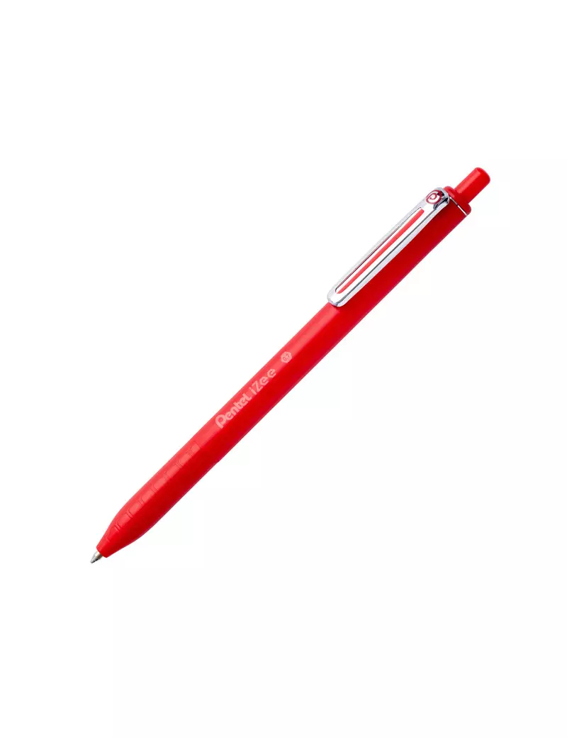 Penna a Sfera a Scatto iZee Pentel - 0,7 mm - BX467-B (Rosso Conf. 12)