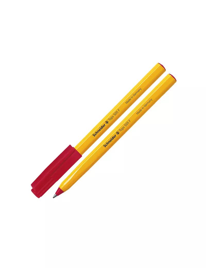 Penna a Sfera Tops 505 Schneider - 0,5 mm - P150502 (Rosso Conf. 50)