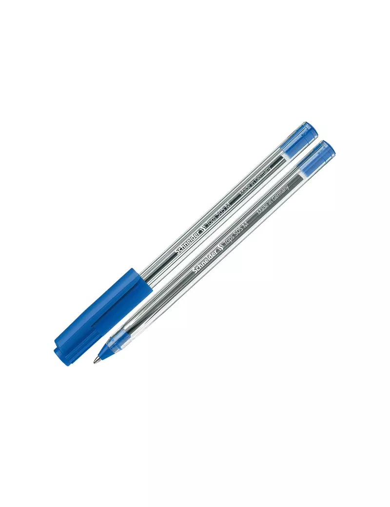 Penna a Sfera Tops 505 Schneider - 0,7 mm - P150603 (Blu Conf. 50)