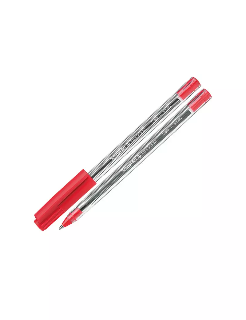 Penna a Sfera Tops 505 Schneider - 0,7 mm - P150602 (Rosso Conf. 50) Penna a Sfera Tops 505 Schneider - 0,7 mm - P150602 (Rosso Conf. 50)