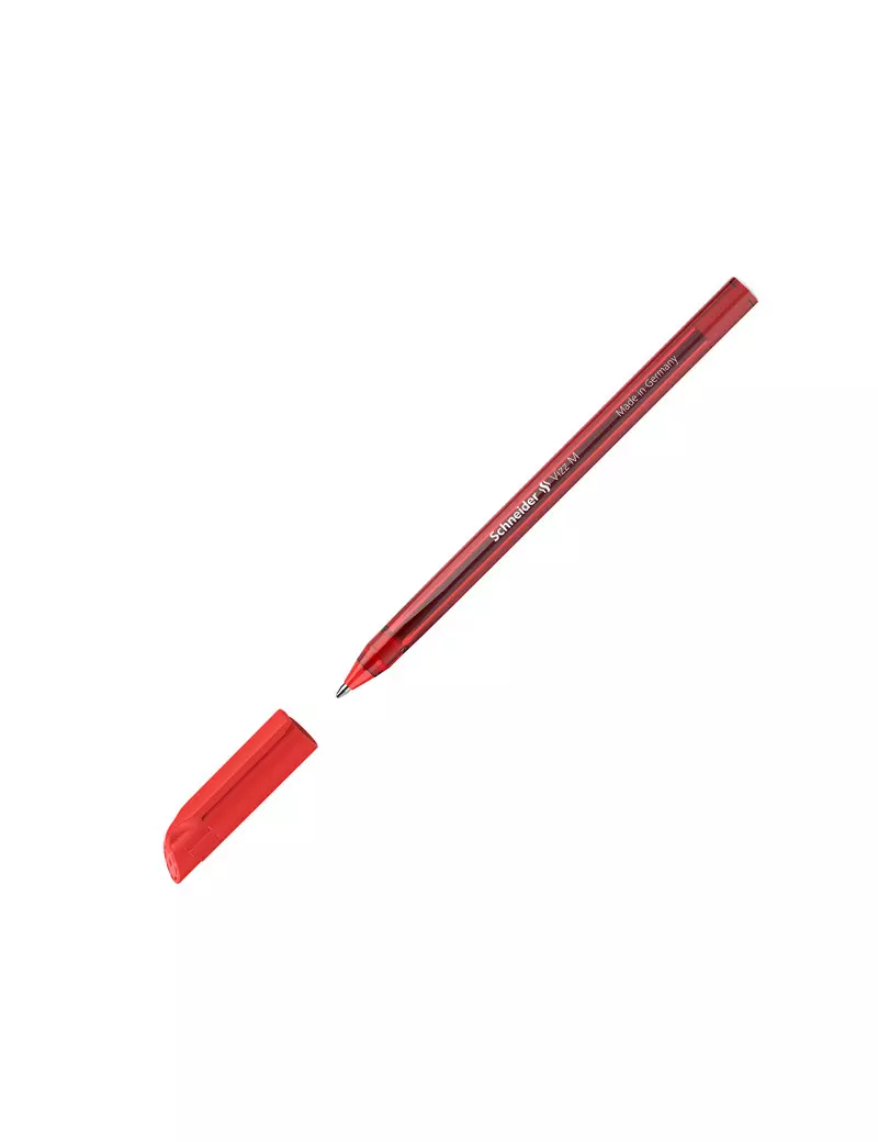 Penna a Sfera Vizz Schneider - 0,7 mm - P102202 (Rosso Conf. 10)
