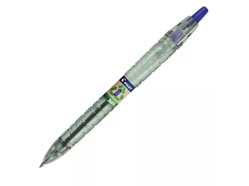 Penna a Sfera a Scatto B2P Ecoball Pilot - 1 mm - 040177 (Blu Conf. 10)
