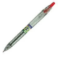 Penna a Sfera a Scatto B2P Ecoball Pilot - 1 mm - 040178 (Rosso Conf. 10)