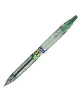 Penna a Sfera a Scatto B2P Ecoball Pilot - 1 mm - 040179 (Verde Conf. 10)