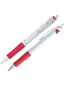 Penna a Sfera a Scatto Acroball Pure White Begreen Pilot - 1 mm - 011295 (Rosso Conf. 10)
