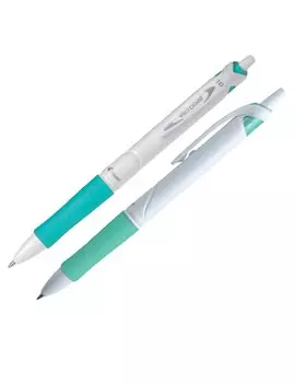 Penna a Sfera a Scatto Acroball Pure White Begreen Pilot - 1 mm - 011296 (Verde Conf. 10)