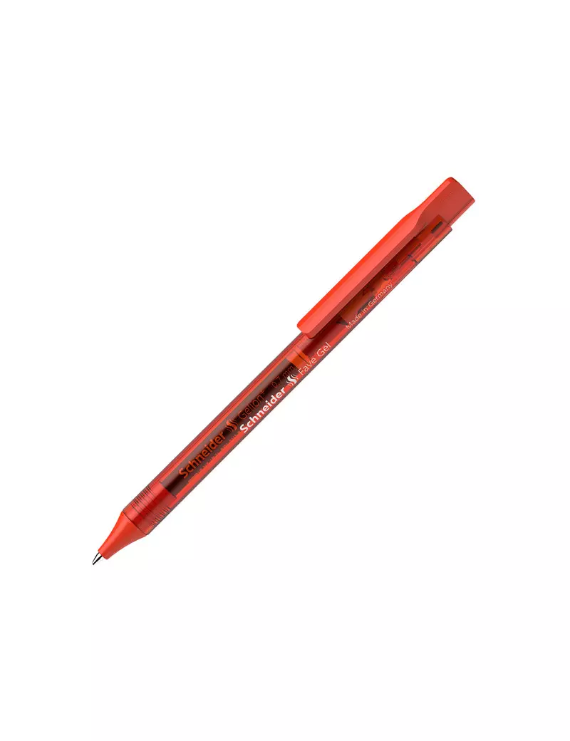 Penna Gel a Scatto Fave Schneider - 0,7 mm - P101102 (Rosso Conf. 20) Penna Gel a Scatto Fave Schneider - 0,7 mm - P101102 (Rosso Conf. 20)