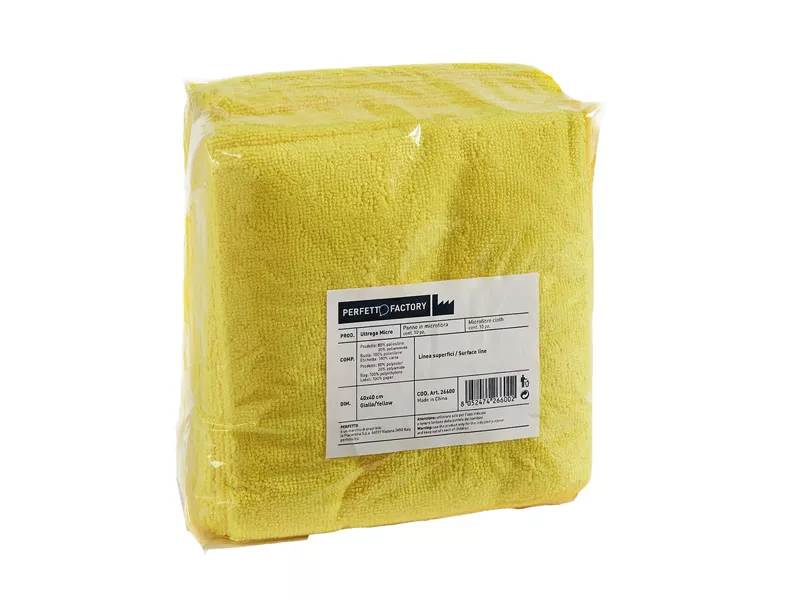 Panno in Microfibra Ultrega Perfetto - 40x40 cm - 26600 (Giallo Conf. 10)