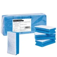 Spugna con Fibra Abrasiva Perfetto - 15x7x4,5 cm - 0220C (Azzurro Conf. 10)