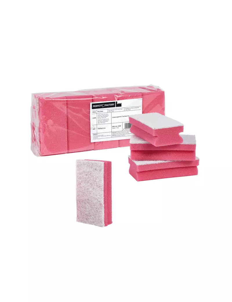 Spugna Pro Color Perfetto - 15x7x4,5 cm - 0220 (Rosso Conf. 10) Spugna Pro Color Perfetto - 15x7x4,5 cm - 0220 (Rosso Conf. 10)