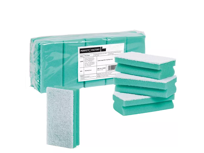 Spugna Pro Color Perfetto - 15x7x4,5 cm - 0220A (Verde Conf. 10)