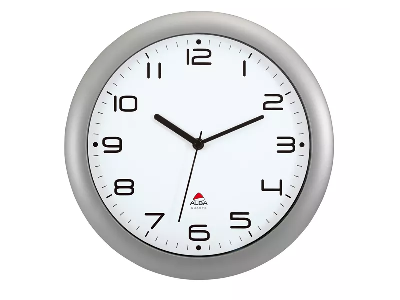 Orologio da Parete Hornew Alba - 30 cm - HORNEW-M (Grigio Metallizzato)