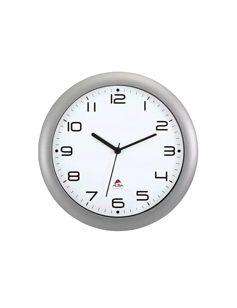 Orologio da Parete Hornew Alba - 30 cm - HORNEW-M (Grigio Metallizzato)
