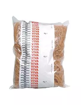 Elastici in Gomma Naturale Viva - 1 kg - 100 mm - EN100 (Ambra)