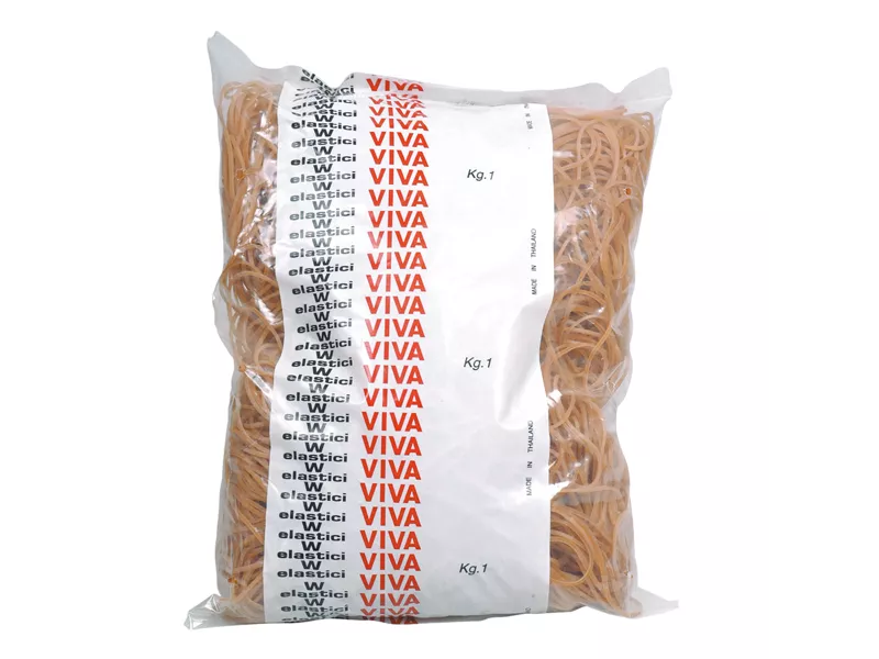 Elastici in Gomma Naturale Viva - 1 kg - 80 mm - EN080 (Ambra)