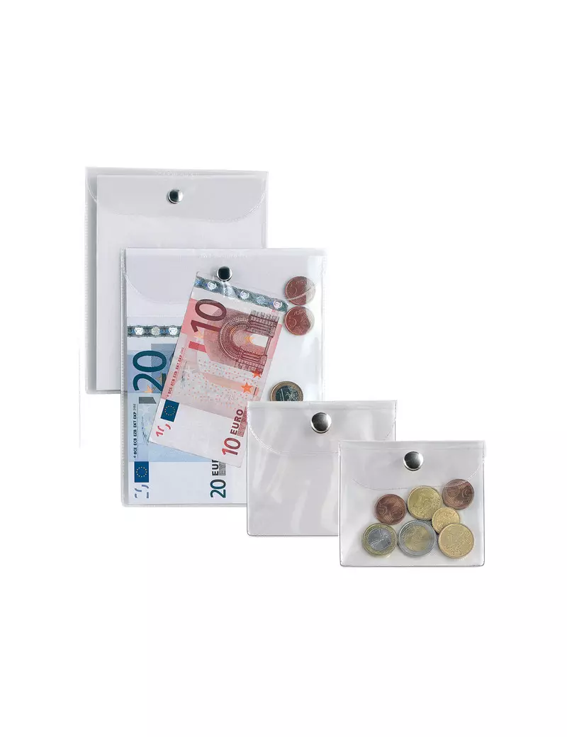 Busta con Bottone Press 3E Sei Rota - 11,2x20,5 cm - 441120 (Trasparente) Busta con Bottone Press 3E Sei Rota - 11,2x20,5 cm - 441120 (Trasparente)