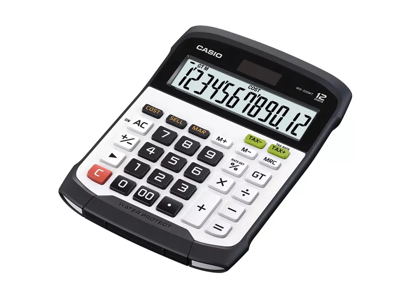 Calcolatrice da Tavolo Casio WD-320MT - WD-320MT-W-EC (Nero)