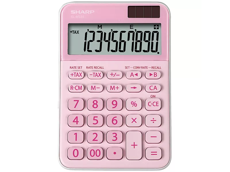 Calcolatrice da Tavolo Sharp EL-M335 - ELM335 BPK (Rosa)