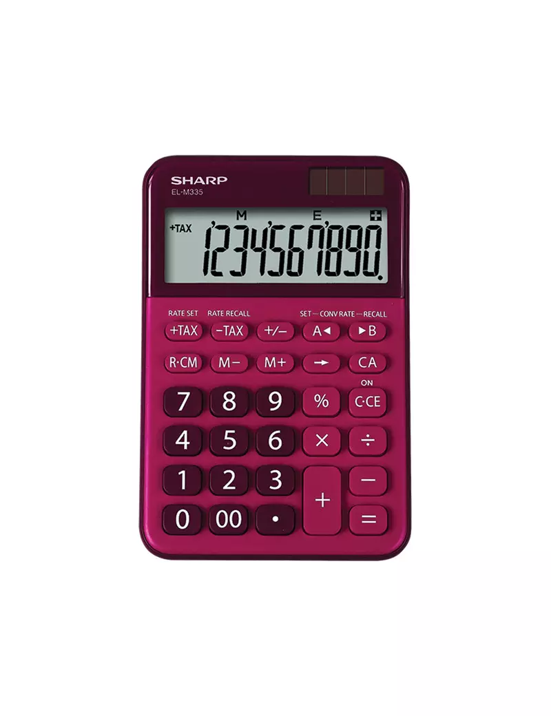 Calcolatrice da Tavolo Sharp EL-M335 - ELM335 BRD (Rosso) Calcolatrice da Tavolo Sharp EL-M335 - ELM335 BRD (Rosso)