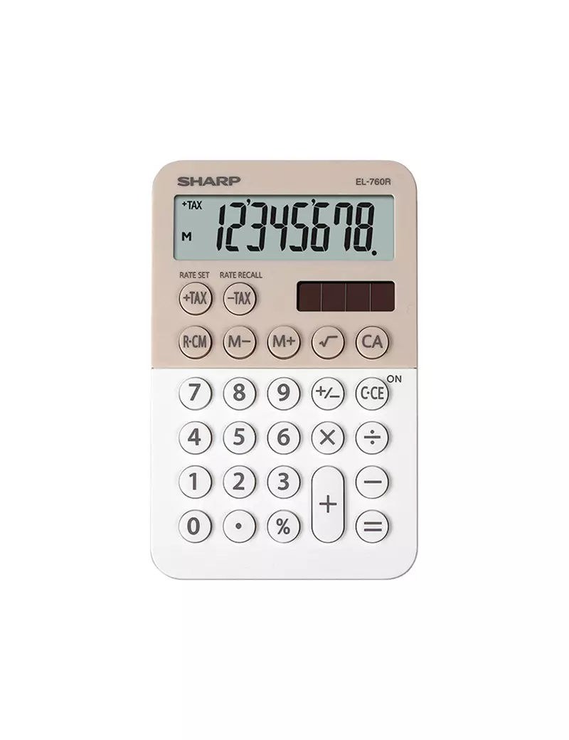 Calcolatrice Tascabile Sharp EL-760R - EL760R BLA (Beige e Bianco) Calcolatrice Tascabile Sharp EL-760R - EL760R BLA (Beige e Bianco)