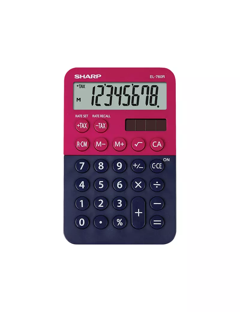 Calcolatrice Tascabile Sharp EL-760R EL760R BRB Rosso Blu 4974019960845
