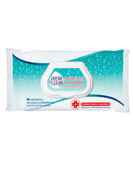 Salviettine Disinfettanti Antibatteriche Fresh&Clean - 06-0244 (Conf. 60)